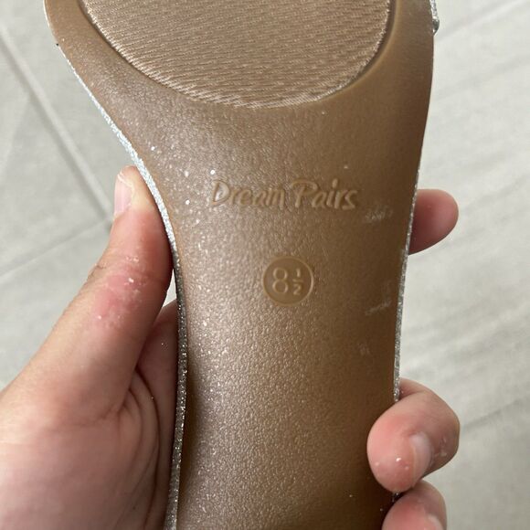 Dream Pairs Silver Sandal Open Toe Heels Size 8.5 With 3” Heels NIB NEW - Picture 5 of 6